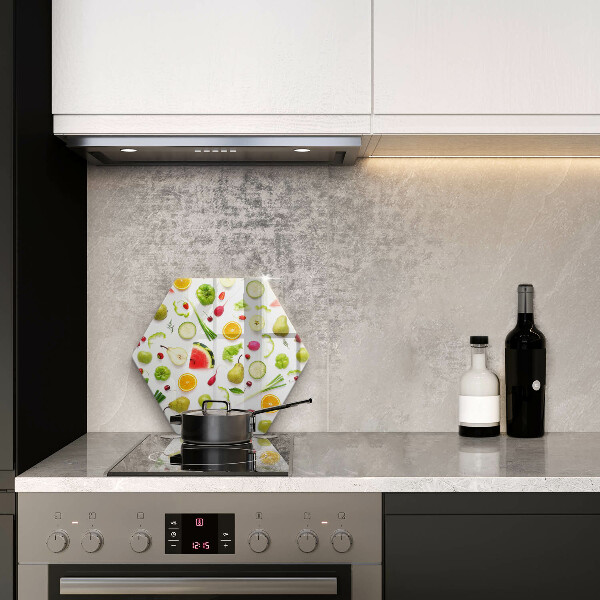 Chopping board Fruit and vegetables pattern