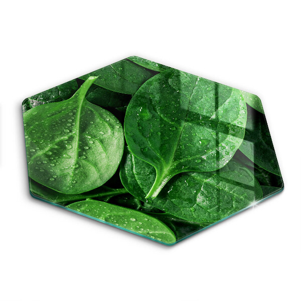 Chopping board Basil leaves