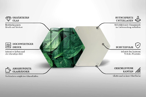 Chopping board Basil leaves