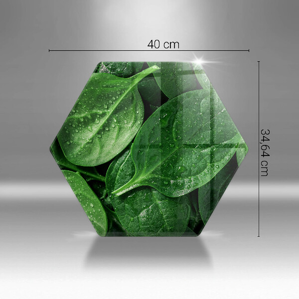 Chopping board Basil leaves