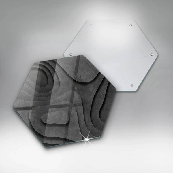 Chopping board 3D stone shapes