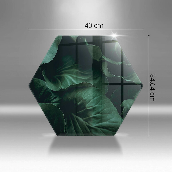 Chopping board Wild dark leaves