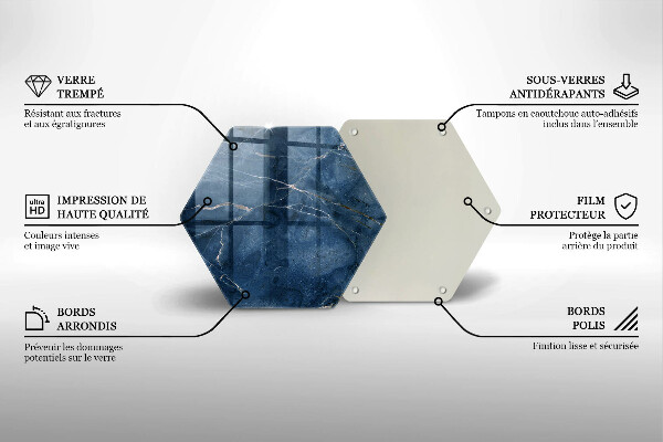 Chopping board Stone texture marble