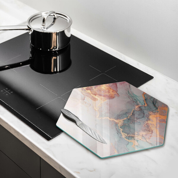Chopping board Marble with gold