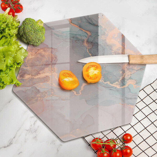 Chopping board Marble with gold