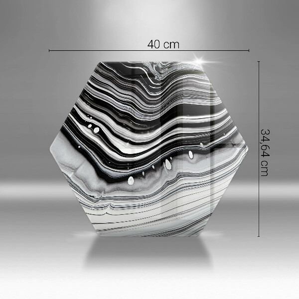 Glass worktop saver Ink abstraction