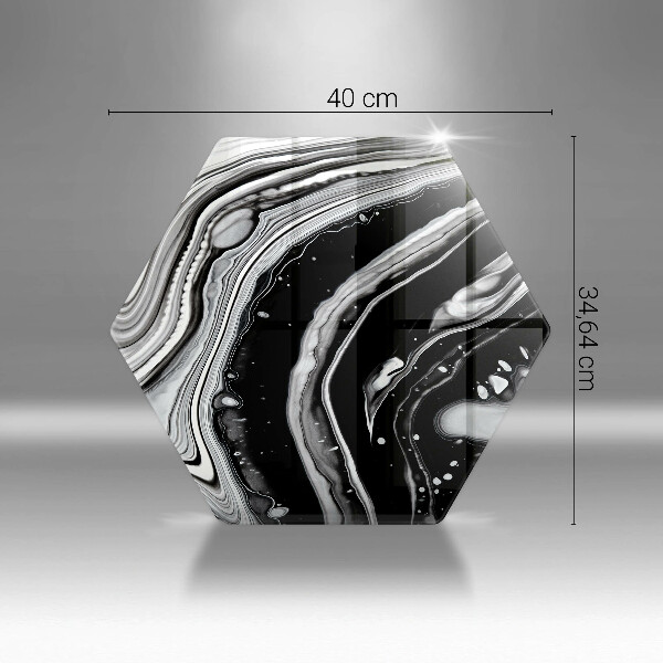 Glass worktop saver Ink abstraction