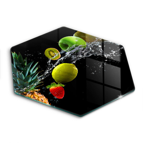 Chopping board Fruits in water