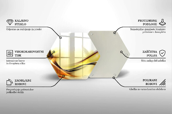 Chopping board Abstraction light lines