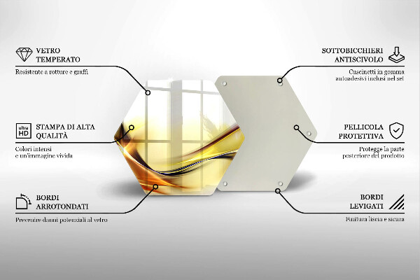 Chopping board Abstraction light lines