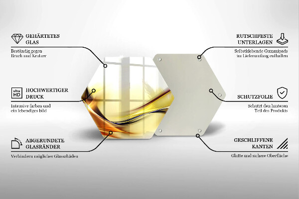 Chopping board Abstraction light lines