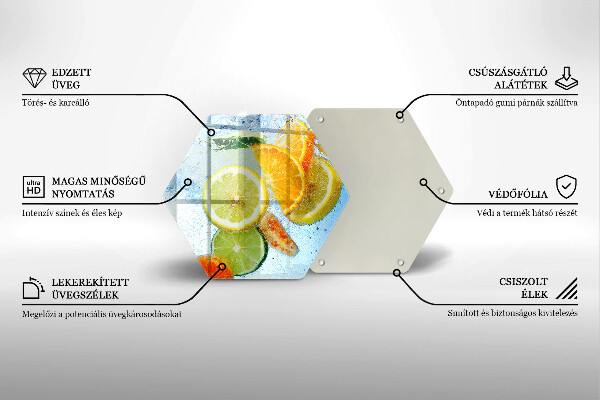 Chopping board Juicy citrus water