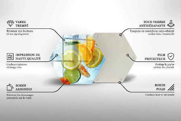 Chopping board Juicy citrus water