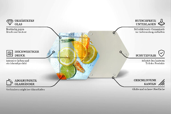 Chopping board Juicy citrus water