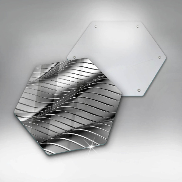 Chopping board glass 3D metal structure