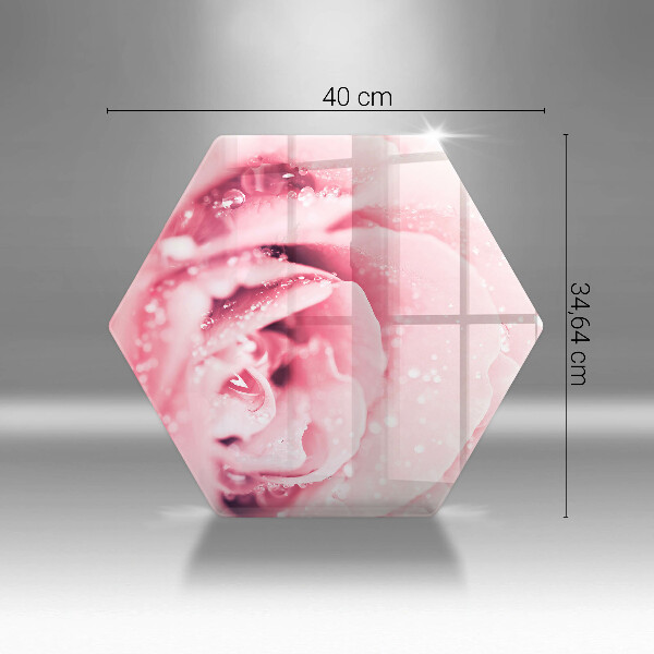 Chopping board Rosa drops and rose flower