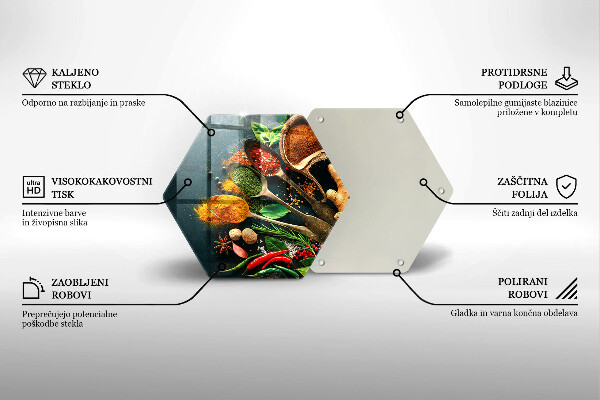 Chopping board Kitchen spices of spoon