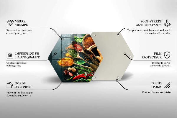 Chopping board Kitchen spices of spoon