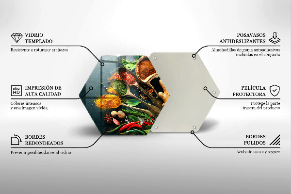 Chopping board Kitchen spices of spoon