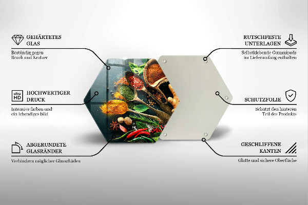 Chopping board Kitchen spices of spoon