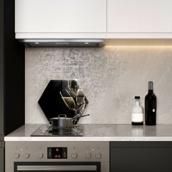 Glass worktop saver Champagne glasses