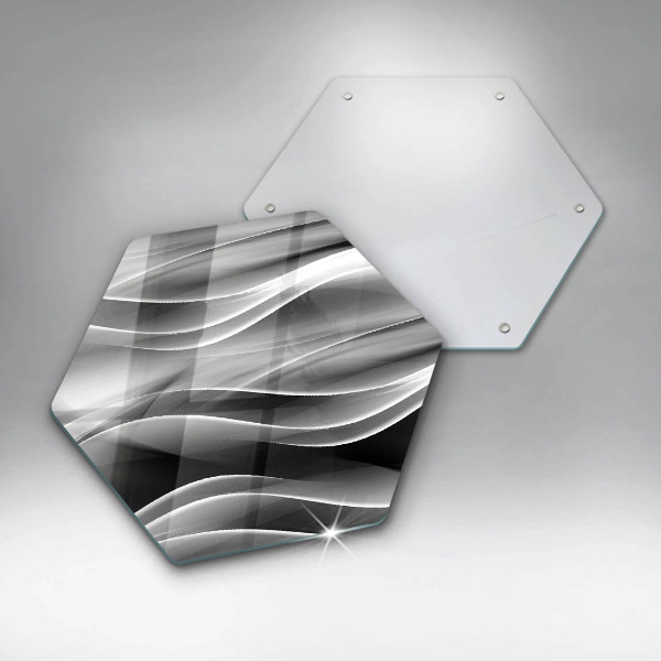 Glass worktop saver Abstraction mild lines