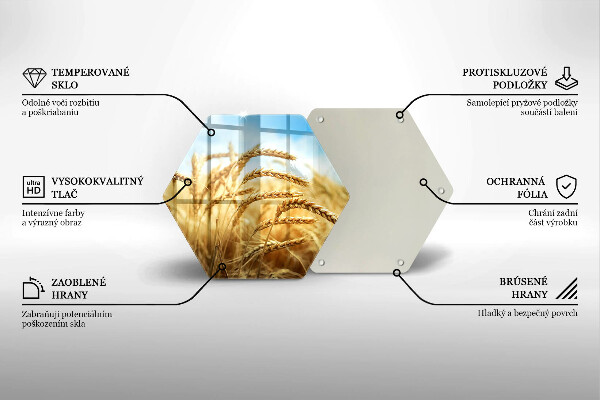 Glass worktop saver Cereals in the field