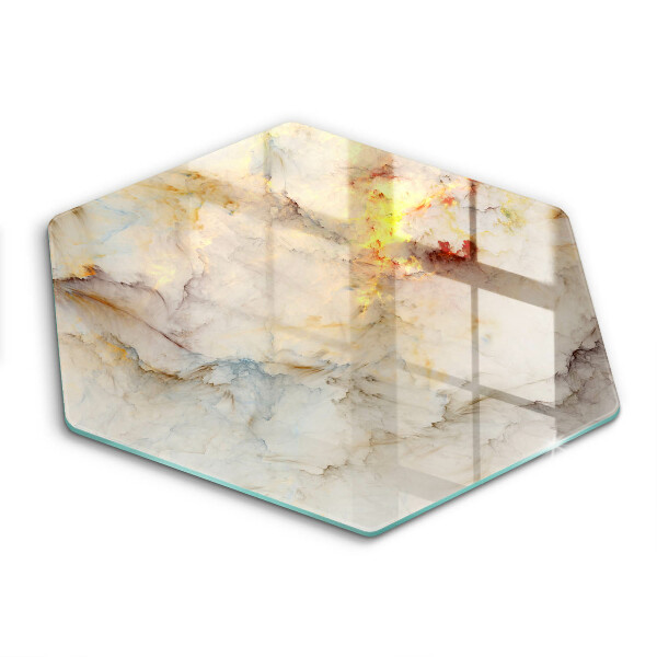 Chopping board Marble texture with gold