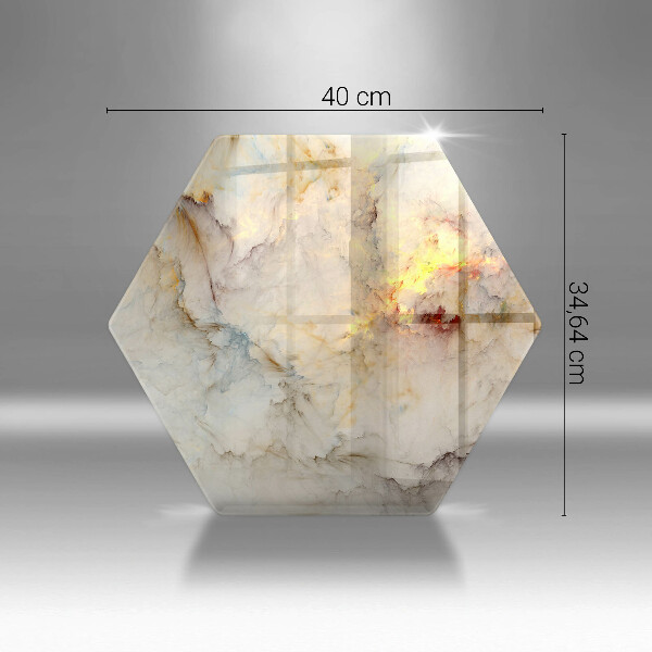 Chopping board Marble texture with gold