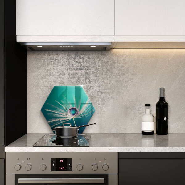 Chopping board Dew on a dandelion