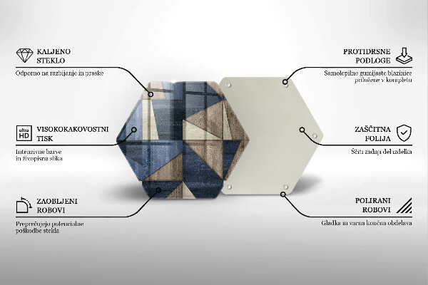 Chopping board Geometric abstraction