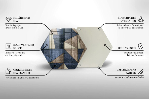 Chopping board Geometric abstraction