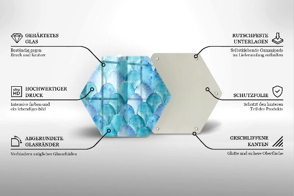 Chopping board Watercolor scales