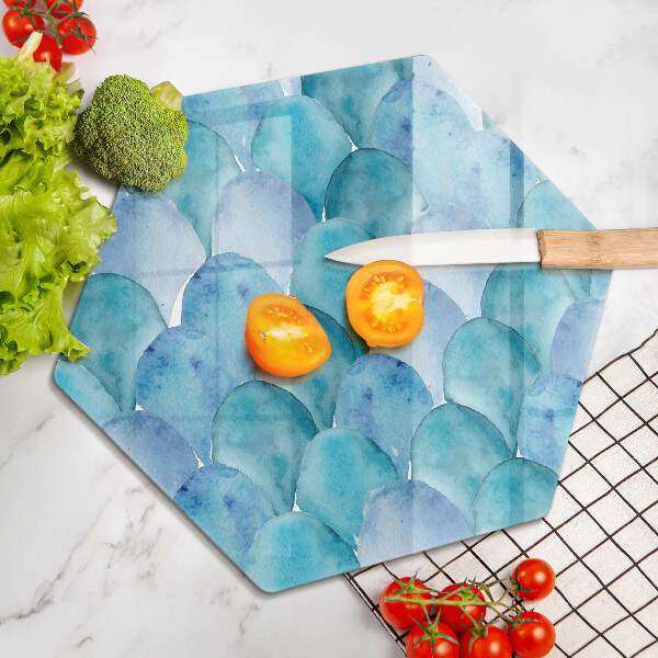 Chopping board Watercolor scales