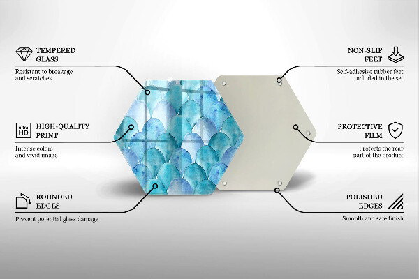 Chopping board Watercolor scales