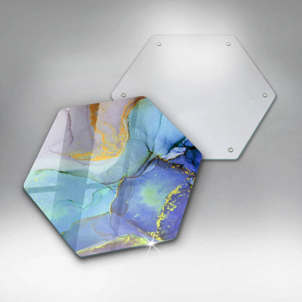 Chopping board Cracked stone gold