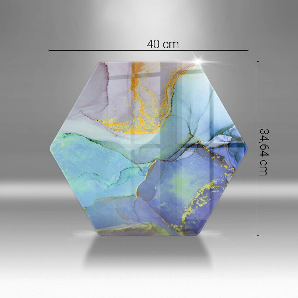 Chopping board Cracked stone gold