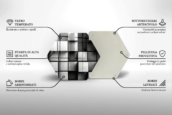 Chopping board 3D geometry background