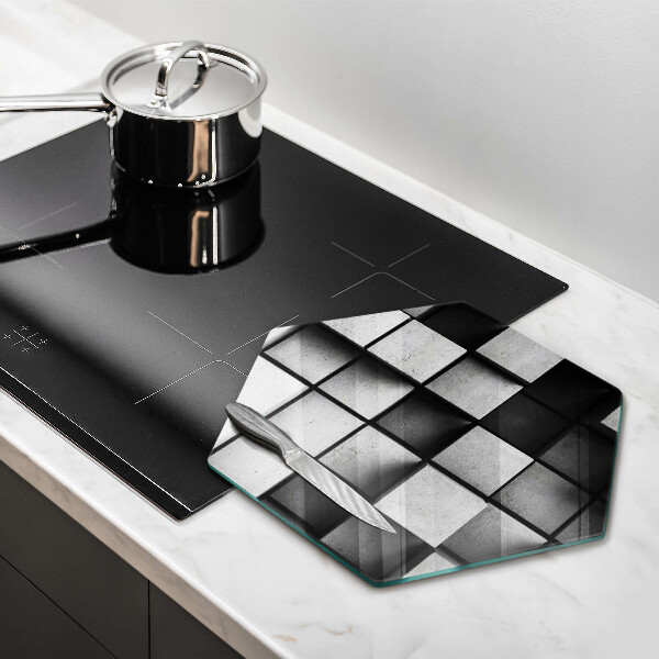 Chopping board 3D geometry background