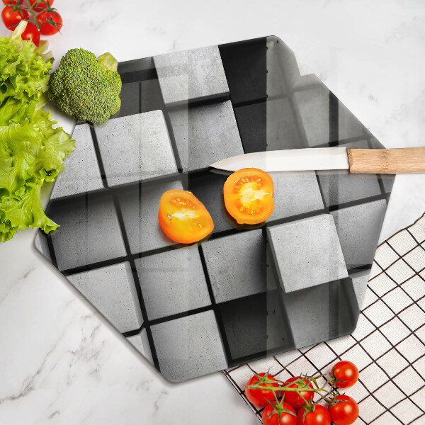 Chopping board 3D geometry background