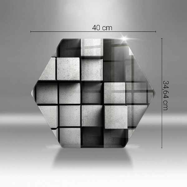 Chopping board 3D geometry background