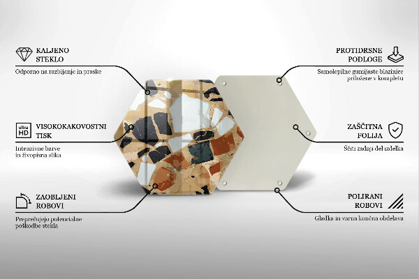 Chopping board Decorative stones