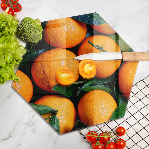 Chopping board Fruit oranges