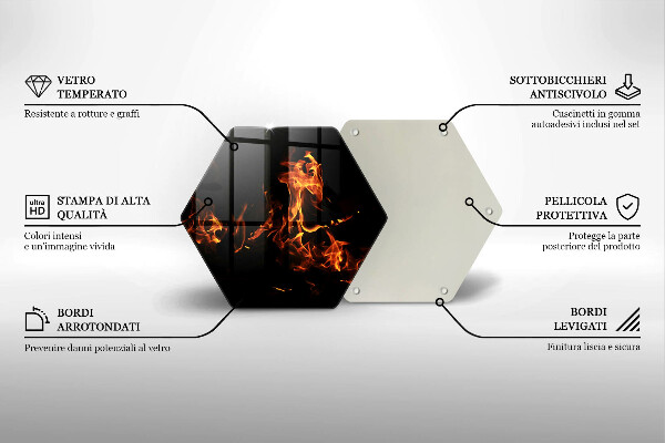 Chopping board Fire flame