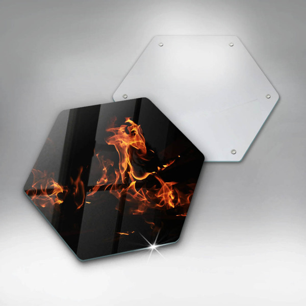 Chopping board Fire flame