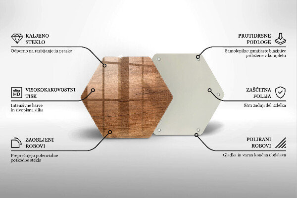 Chopping board glass Wood texture