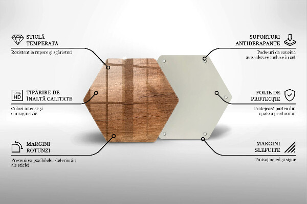 Chopping board glass Wood texture