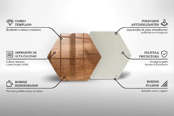 Chopping board glass Wood texture