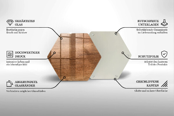 Chopping board glass Wood texture