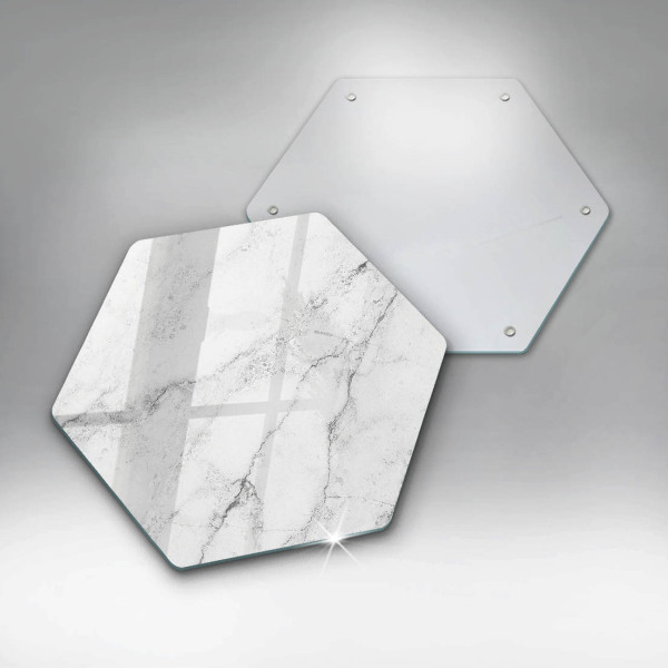 Chopping board glass Elegant marble texture